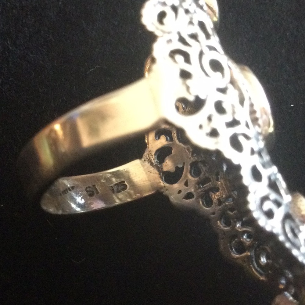 Treasure Of Morocco Genuine Amethyst, Peridot Ring - Picture 8 of 11